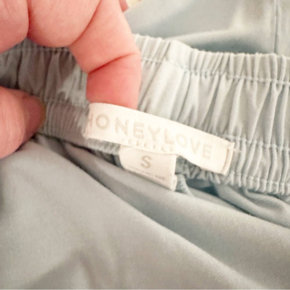 Honeylove BlissWear Pajama Sleepwear Pants Wide Leg Stretch in Glacier - Picture 3 of 7